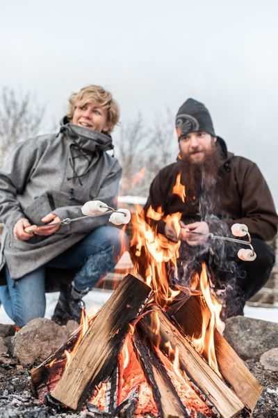 Набір рожнів загнутих Petromax Campfire Skewer LS2 (2 шт) 50229 фото