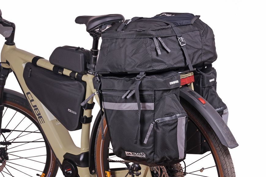 Travel Extreme Велобаул CRUISE 50L BLACK TE201 фото