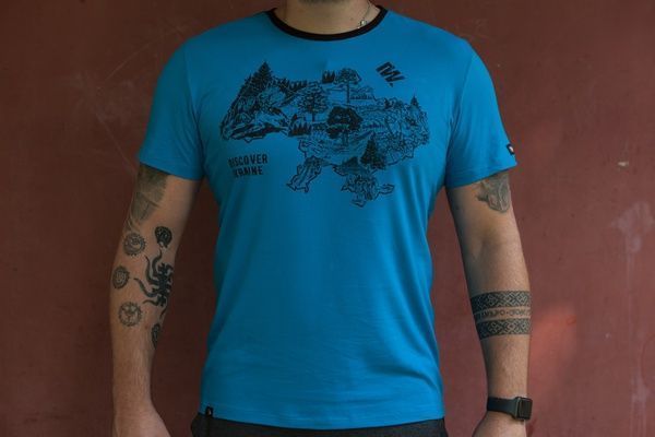 Футболка Gwear "Мапа", синій, XXL, А000011297 26722 фото