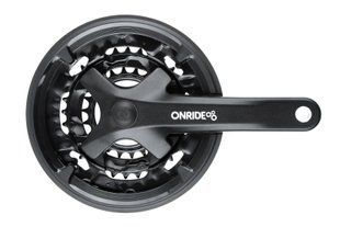 Шатуни ONRIDE Trio 920P, під квадрат, 170мм, 22-32-44T, на 9 швидкостей, чорні 2526116102605 фото