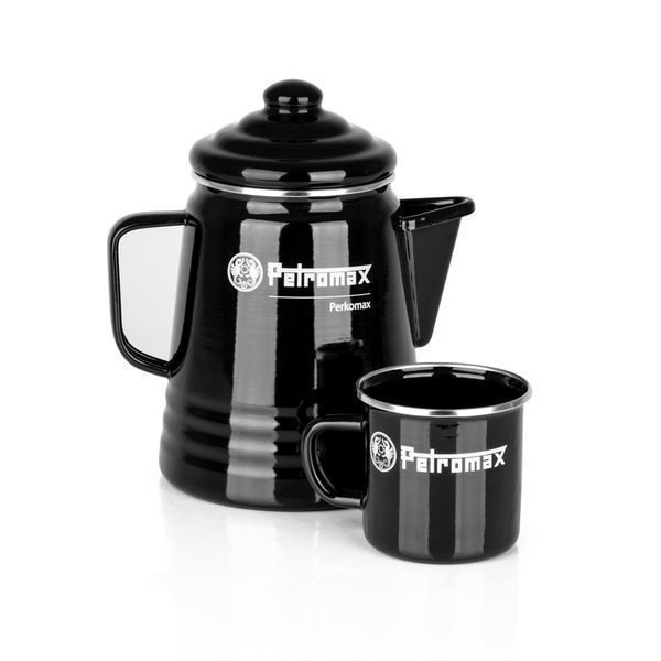 Чашка емальована Petromax Enamel Mug 300 мл Чорна 50245 фото