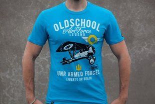 Футболка Gwear "Oldschool літак", синій, M, А000007769 14813 фото
