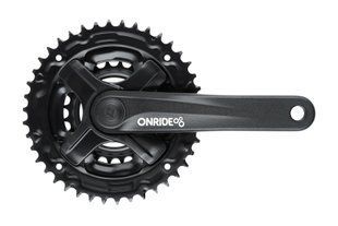 Шатуни ONRIDE Trio 820, під квадрат, 170мм, 24-34-42T, на 8/7/6 швидкостей, чорні 2526116102612 фото