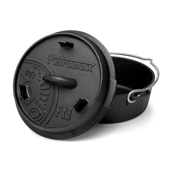 Казан-жарівня чавунна Petromax Dutch Oven ft3 плоске дно 1,6 л 50164 фото