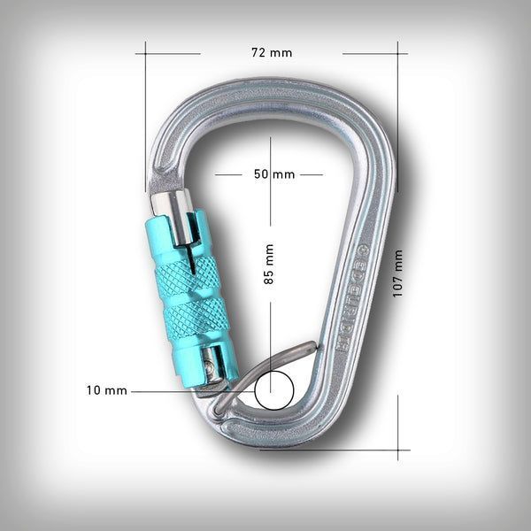 Edelrid Hms Bruce Steel Triple FG Icemint 52173 фото