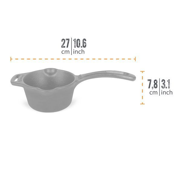 Соусник чавунний Petromax Cast-Iron Sauce Pot 0,5 л 51637 фото