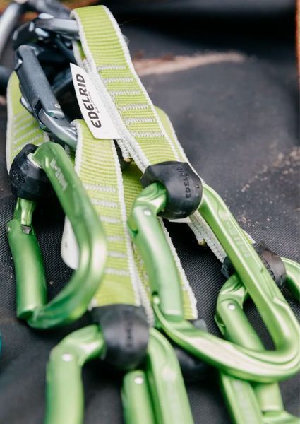 Відтяжка Edelrid Pure Pro Set Slate-Oasis 12 см 50387 фото