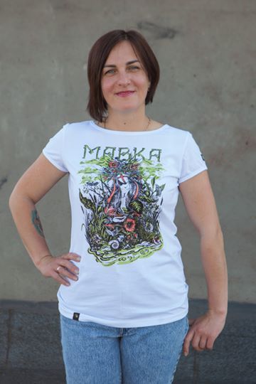 Футболка дитяча Gwear "Мавка", білий, M, А000009608 16206 фото