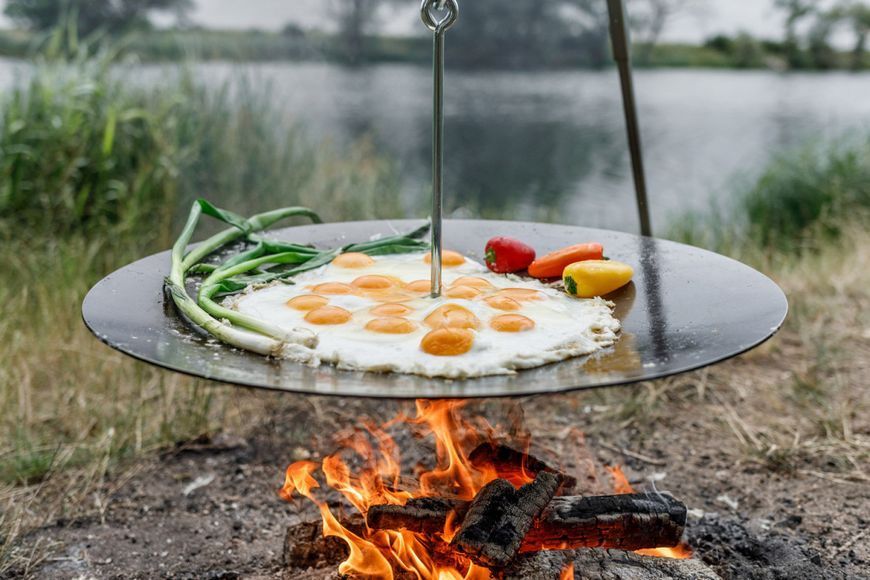 Планча-гриль підвісна Petromax Hanging Fire Bowl for Cooking Tripod 50213 фото