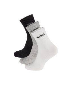 Шкарпетки Alpinus Alpamayo 3 pack, чорний/сірий/білий, 39/42, А000010540