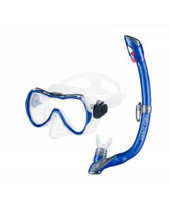 Комплект маска та трубка  Aquaspeed Enzo + Evo синій, А000007082